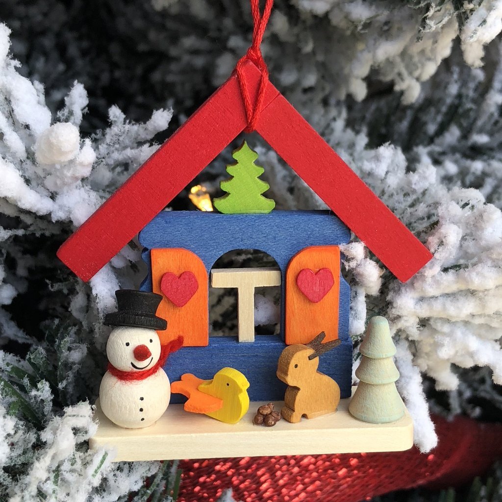 Christmas Village with Snowman - Christmas tree decoration